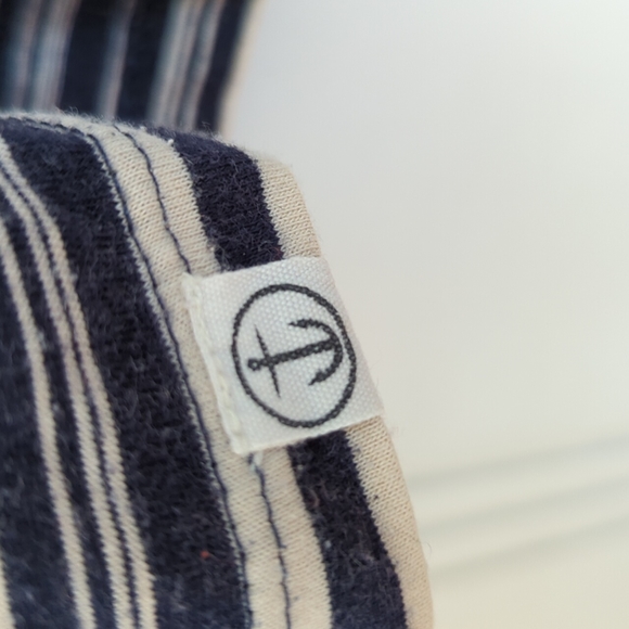 Blue/cream stripes t-shirt from Captain Fin.  Medium, nice fit and quality! - Picture 4 of 4